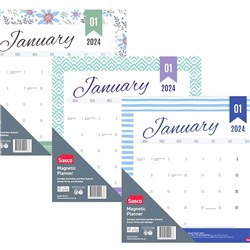Sasco Magnetic Calendar Month To View 410X250Mm Assorted