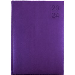 Debden Silhouette Diary A4 Week To View Purple